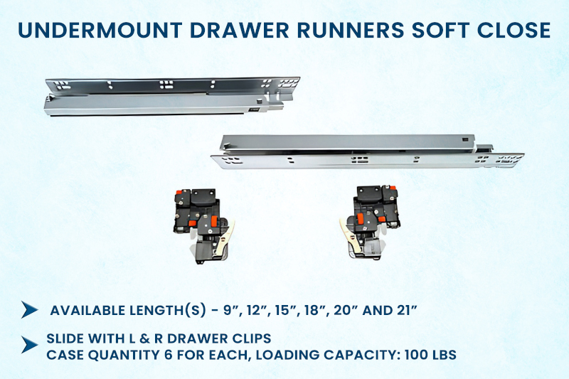 Unlock the Secret to Smooth, Silent Drawers with Undermount 3D Locking Drawer Runners