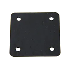 2 X 1/4 Inch Black Flat Bracket | Black Flat Metal Bracket | Structural Mending Plates With Screws | Black Flat Mending Plate | F-B 2-1/4.BK