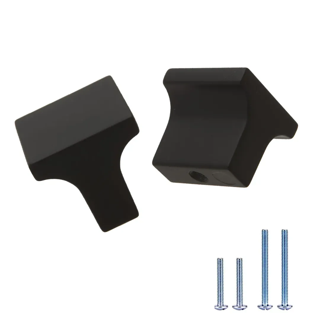 1.2 Inch Square Knob | Square Cabinet Knobs | Top Knobs Square Bar Pull | Square Door Knobs | K-83125