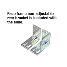 Heavy Duty Rear Metal Bracket | Adjustable Rear Bracket Undermount Slide | Soft Close Undermount Drawer Rear Bracket | Rear Mount Drawer Slide Bracket | 7800-BRKT