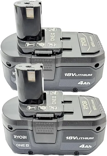 RYOBI 18-Volt ONE+ Lithium-Ion 4.0 Ah High Capacity Battery (2-Pack) | PBP005 2-Pack