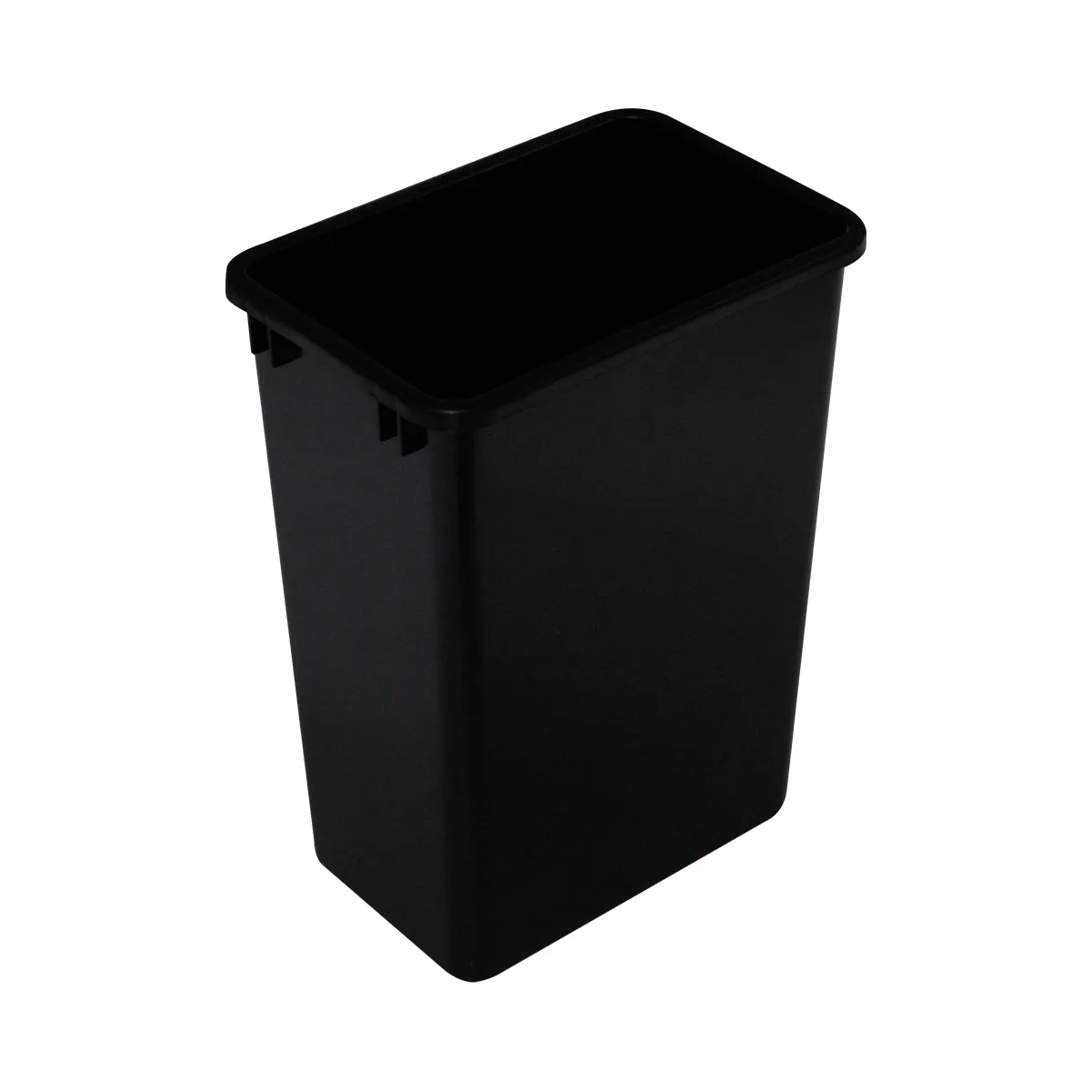 35QT Black Single Trash Bin - 9 Gallon Capacity, 1.6 lb Lightweight Waste Container, Compactable Trash Pull Out System, 70TC35BK