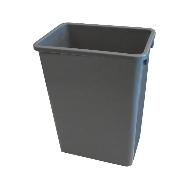 35QT Grey Single Trash Bin - 9 Gallon Capacity, 1.6 lb Lightweight Waste Container, Compactable Trash Pull Out System, 70TC35GR