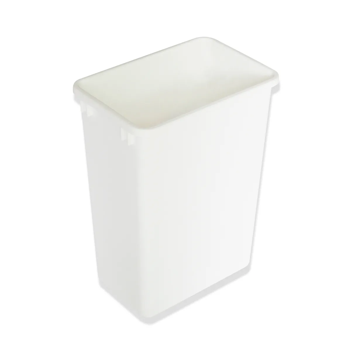 35QT White Single Trash Bin - 9 Gallon Capacity, 1.6 lb Lightweight Waste Container, Compactable Trash Pull Out System, 70TC35WT