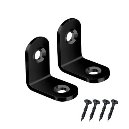 3/4 inch black L brackets