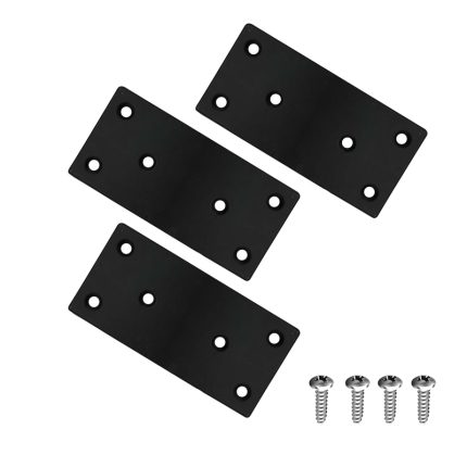 2 X 6 inch black flat bracket