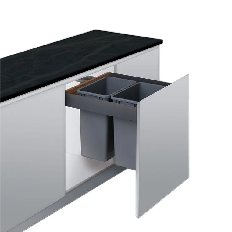 top mount trash can pull out